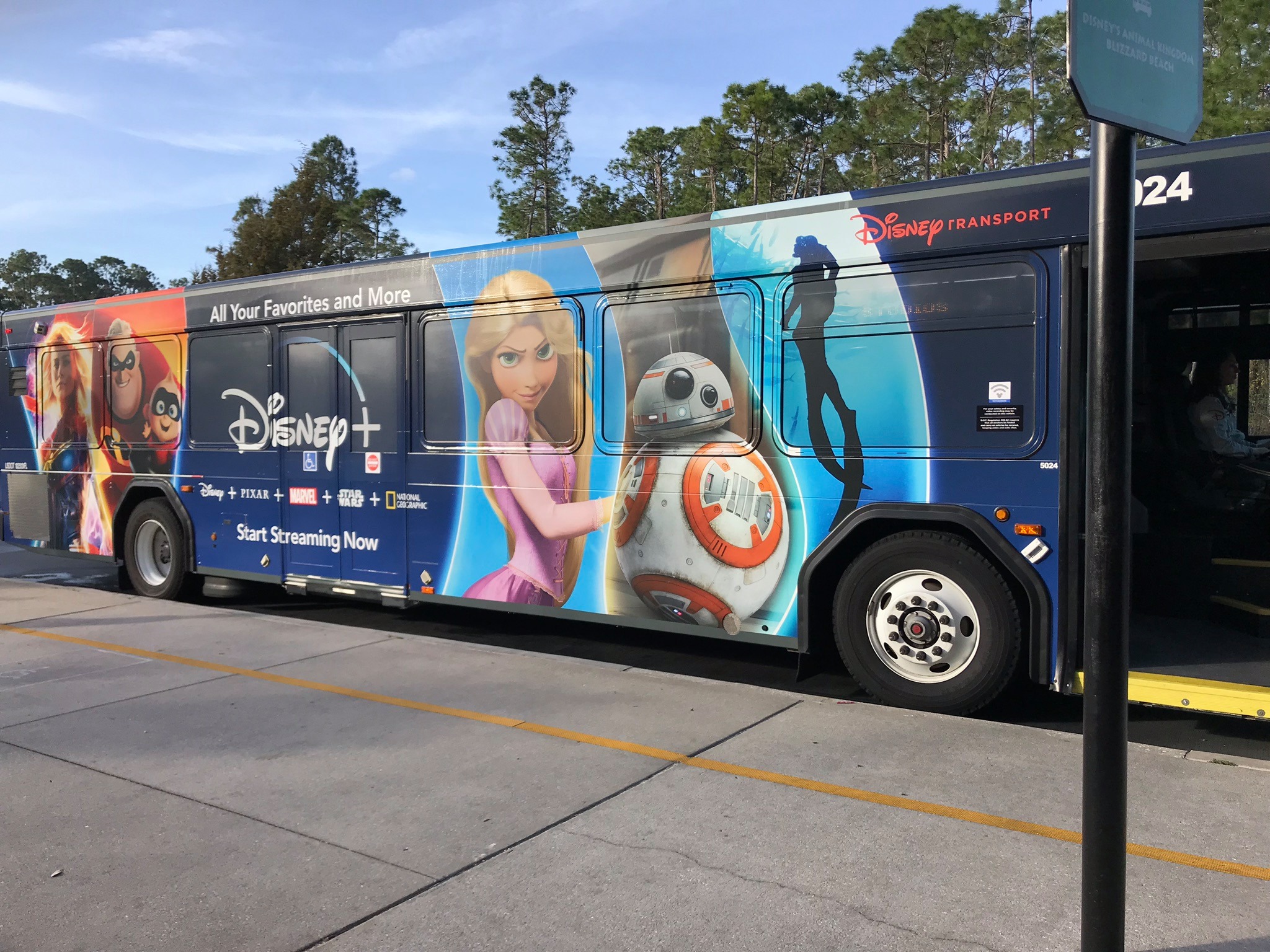 how long is bus ride from disney art of animation to magic kingdom